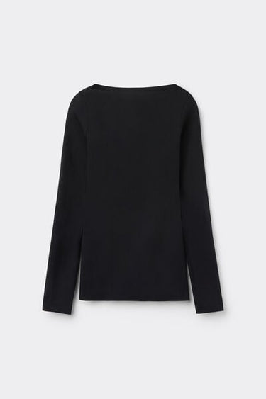 Invisible Therm Long Sleeve Boat Neck Top