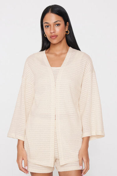 Openwork Kimono Cardigan