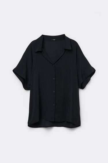 Short-Sleeved Viscose Shirt