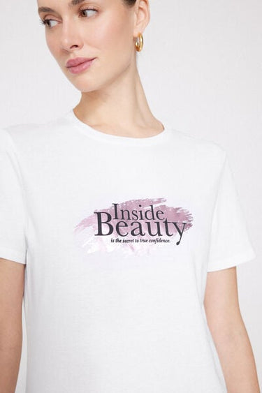100% Cotton T-Shirt with Print