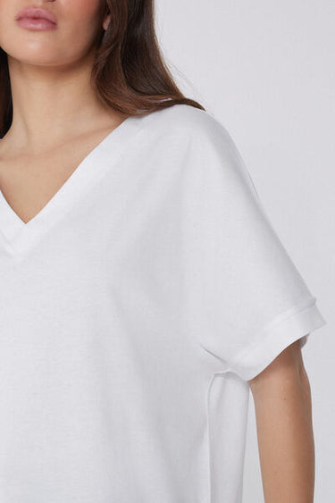 100% Cotton V-Neck T-Shirt