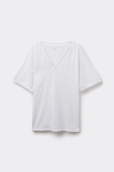 100% Cotton V-Neck T-Shirt