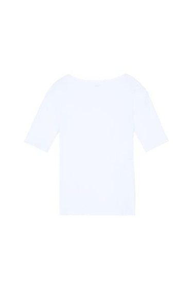 Short-Sleeve Scoop-Neck Top in Organic Cotton