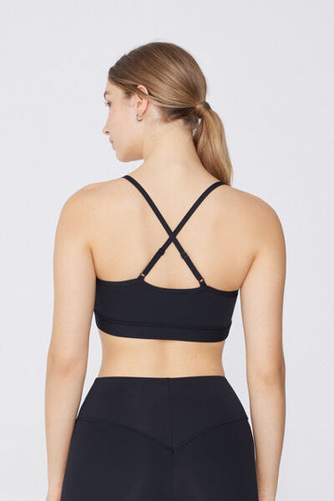 Spaghetti Shoulder Strap Padded Short Sport Top
