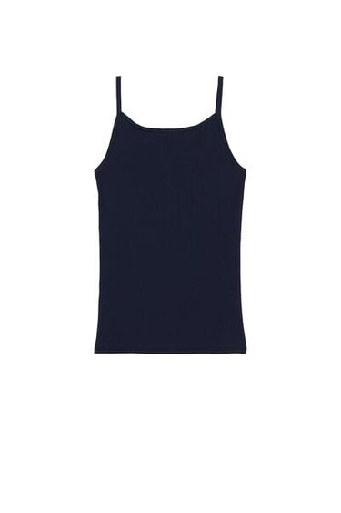 Organic Stretch Cotton Camisole with Round Neck