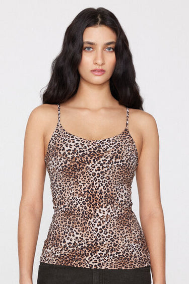 2 In 1 Natural Lifting Printed Bra Camisole with Narrow Straps