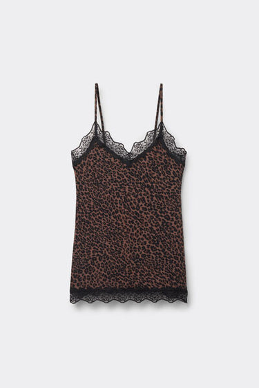 V-Neck Camisole with Lace Insert
