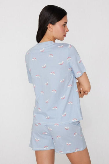 Rainbow Print Short Cotton Pyjamas