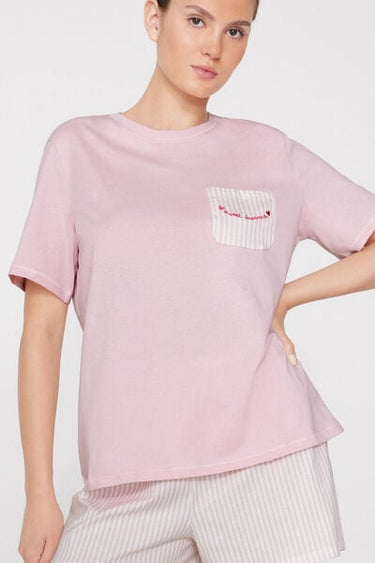 Short-Sleeved Short Pyjamas with Pocket