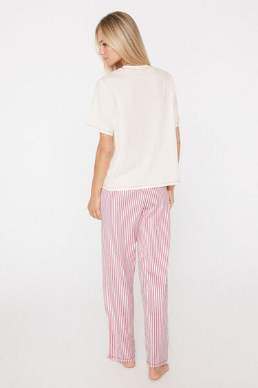 Long Cotton Pyjamas with Star Patches