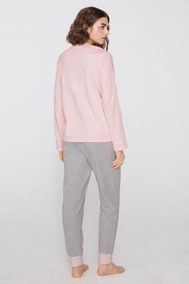 "Not Today" Print Long Cotton Pyjamas
