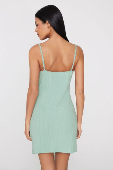 Thin Strap Pointelle Nightgown