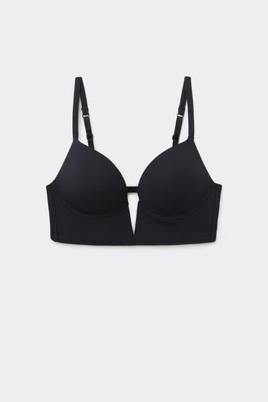 Padded V-Neck Push-Up Bra