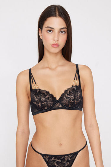 Wien Luxury Lace Lightly Padded Balconette Bra
