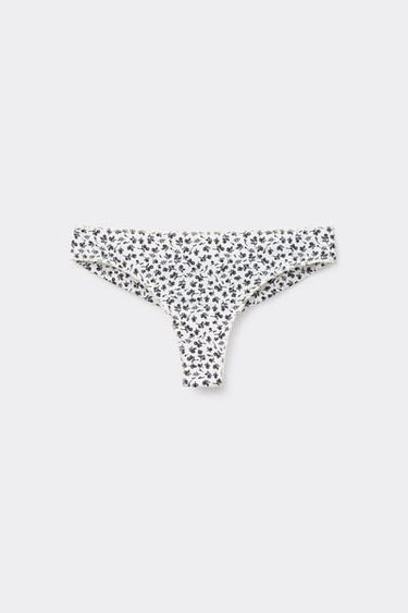 Printed Microfibre Brazilian Briefs