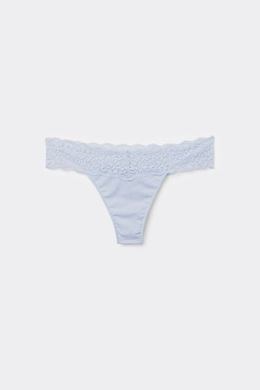 Organic Cotton and Recycled Lace Brazilian Briefs
