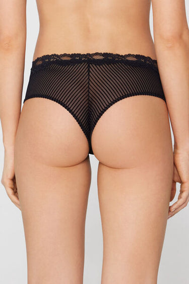 Glam Rib Semi-High Brazilian-Cut French Knickers