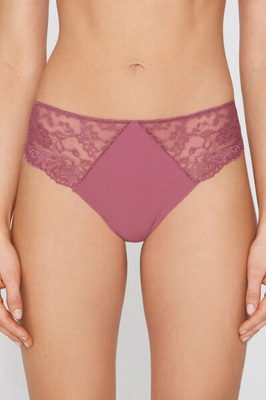 Laser Cut Microfibre and Lace Knickers
