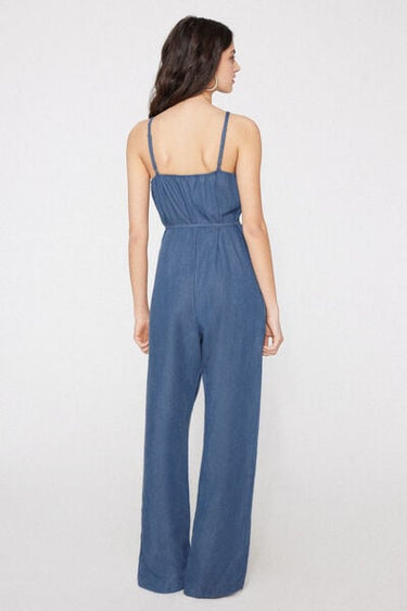 Denim Canvas Long Dungarees