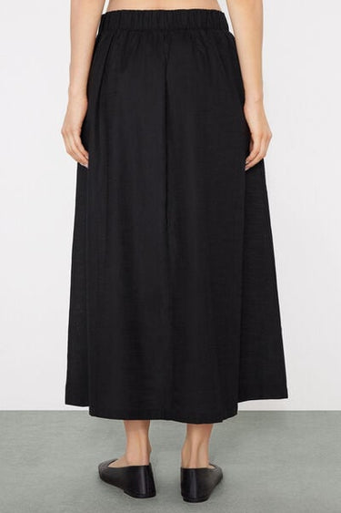 Long Cotton Canvas Skirt
