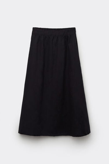 Long Cotton Canvas Skirt