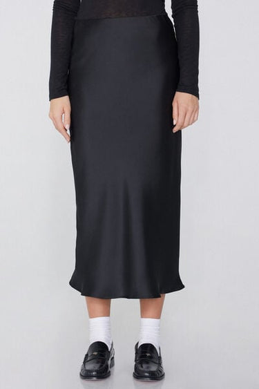 Satin Midi Skirt