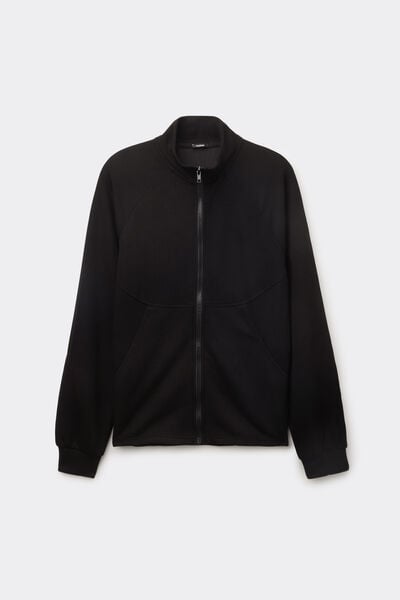 Superior Softness Ribbed Zip-Up Sweatshirt