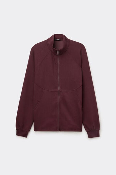Superior Softness Ribbed Zip-Up Sweatshirt
