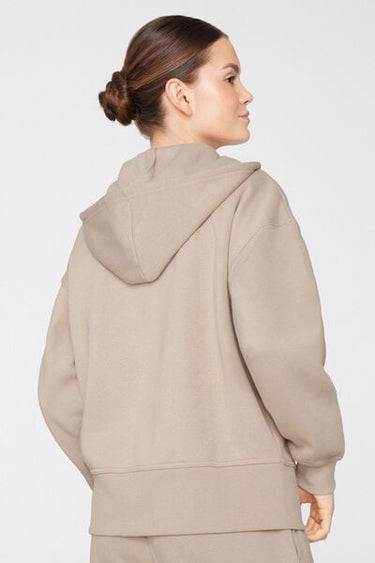 Thick Brushed Fleece Zip-Up Hoodie