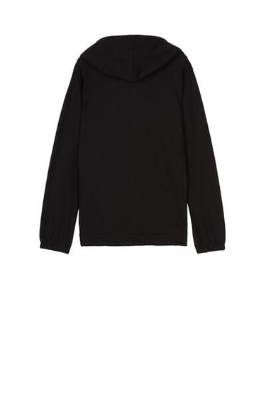 Lightweight Hooded Sweatshirt with Zip and Drawstring