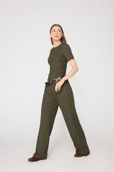 Crinkle Palazzo Trousers
