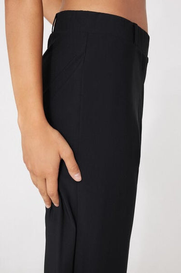 Long Easy Fit Microfibre Cigarette Trousers