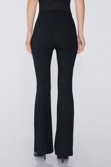 Flared Trousers in Stretch Canvas