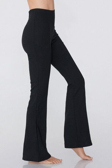 Flared Trousers in Stretch Canvas