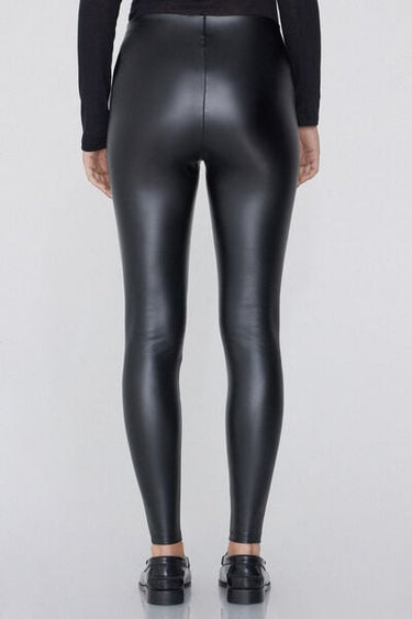 Leather-Effect Thermal Leggings