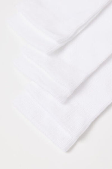 3 Pairs of Women’s 3/4 Length Ribbed Cotton Socks