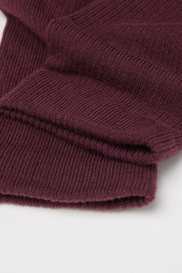 Women's 3/4 Ribbed Cotton Socks