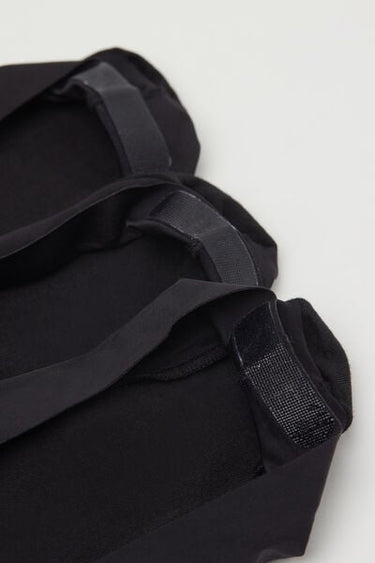 3 Pairs of Cotton and Silicone No-Show Socks