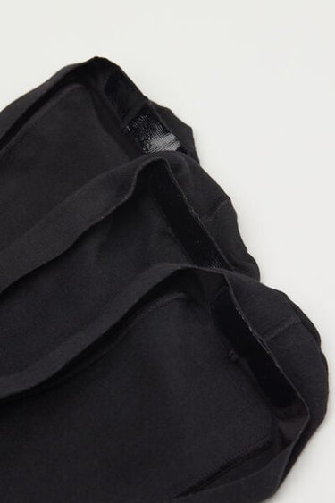 3 Pairs of Low Cut Cotton No-Show Socks