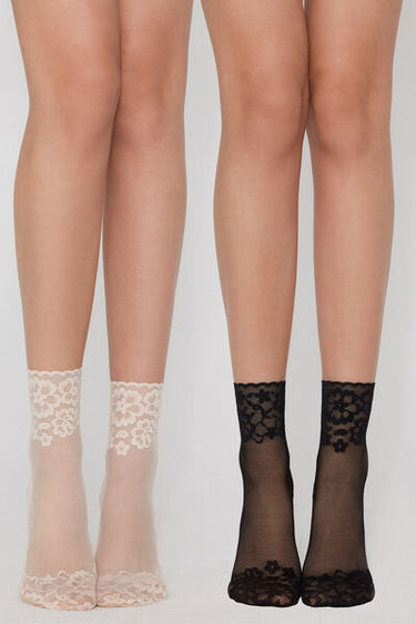 2 Pairs of Women’s Short Mesh Socks