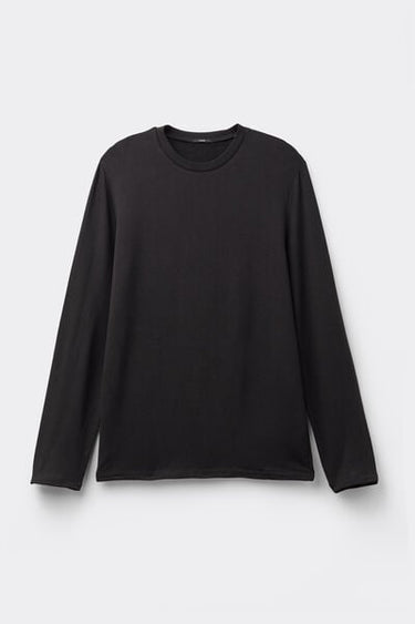 Long-Sleeved Plush Viscose Top