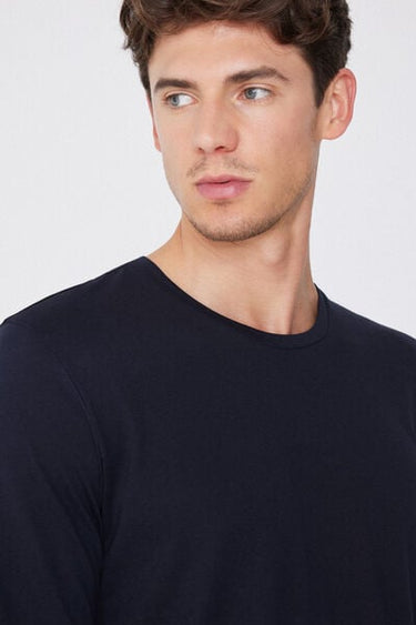 100% Cotton Top with Long Sleeves and Rounded Neck