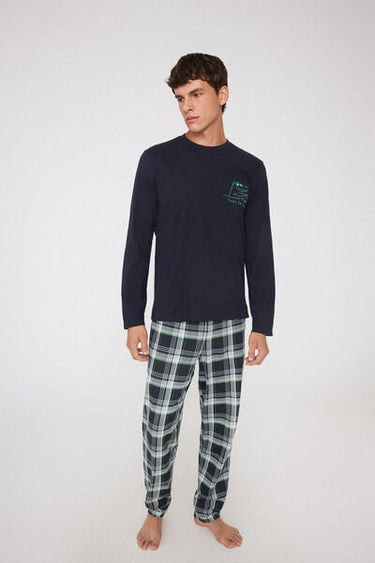 Dinosaur Print Long Cotton Pyjamas