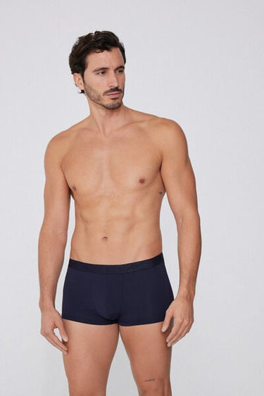 Elastic Microfibre Boxers with Logo