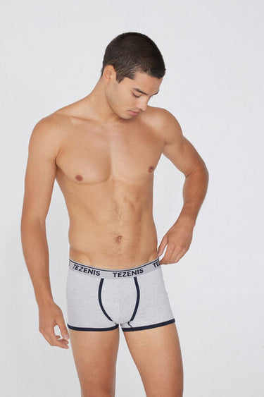 Organic Cotton Boxers with Contrasting Trim and Logo