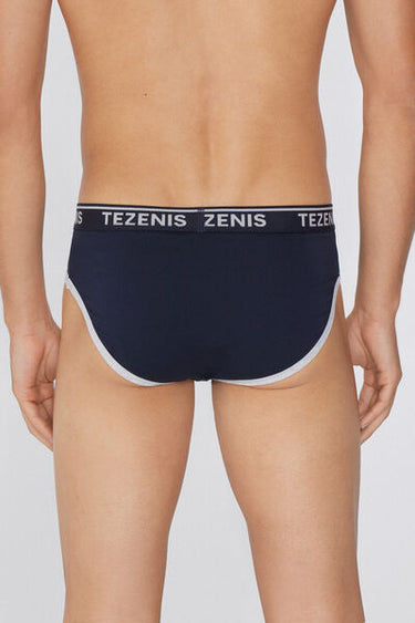 Organic Cotton Briefs with Contrasting Trim and Logo