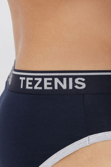 Organic Cotton Briefs with Contrasting Trim and Logo