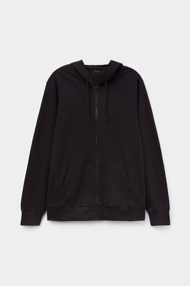 Long-Sleeved Zip-Up Hoodie