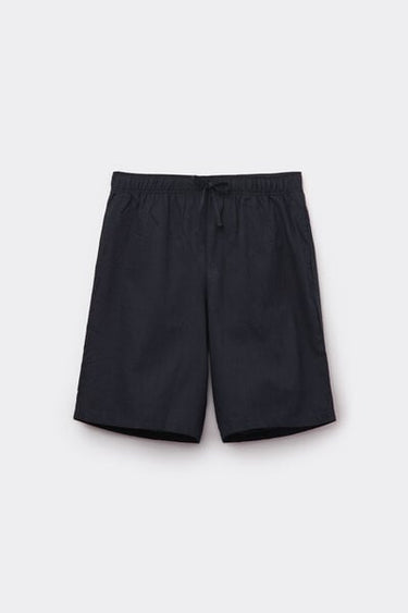 Linen-Look Cotton Canvas Shorts