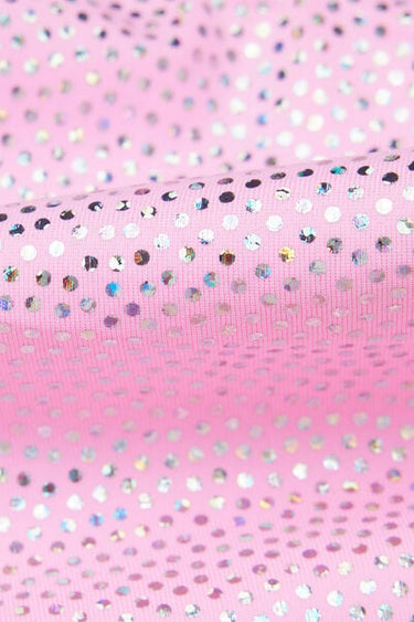Girls’ Silver Polka Dot One-Piece Trikini Swimsuit